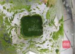 Illustration of how to make spinach noodles 2