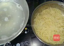 Illustration of how to make simple cold noodles (fried soybean noodles) 5