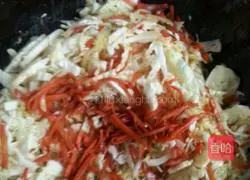 Illustration of how to make family-style fried noodles 6