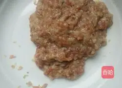 Illustration of how to make cowpea meat buns 7