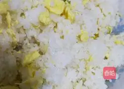 Illustration of how to make egg fried rice 7