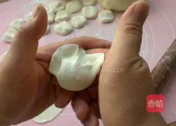 Illustration of how to make carrot and pork dumplings 12