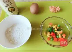 Illustration of how to make three-dimensional shrimp egg pancake 1