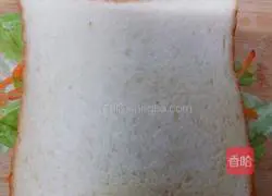 Illustration of how to make ham sandwich 8