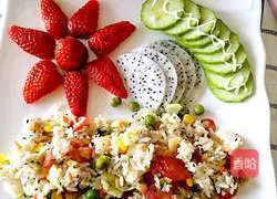 Dice meat Illustration of how to make cabbage fried rice 12