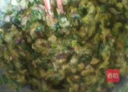 Illustration of how to make rapeseed and mushroom meat buns 6