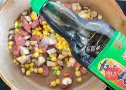 Illustration of how to make sausage braised rice 4