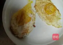 Illustration of how to make spinach, egg and shrimp noodles 5