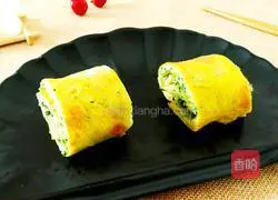 Illustration of how to make chive egg pancake 15