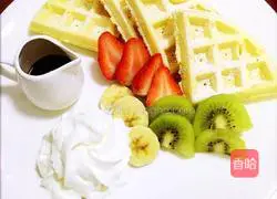 Illustration of how to make waffles 12