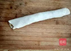 Golden wire Illustration of how to make meat floss pancakes 6