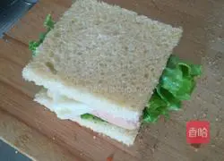 Ham and egg sandwich Illustration of how to do it 10