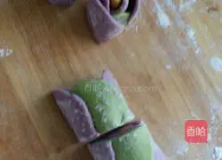 Illustration of how to make colorful steamed buns 4