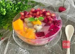 Illustration of how to make fruit glutinous rice balls 9