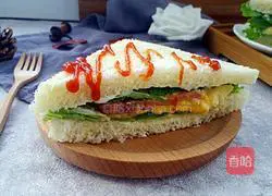 Illustration of how to make bacon cheese sandwich 9