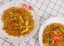 Illustration of the home version of fried rice noodles 6