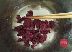 Illustration of how to make purple sweet potato and rose steamed buns 1