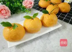 Illustration of how to make simulated orange steamed buns 2