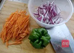 Illustration of homemade fried noodles 3