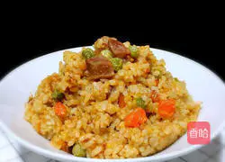 Illustration of how to make braised rice with potatoes, sausages and carrots 6