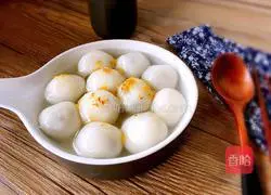 Illustration of how to make honey bean and sweet-scented osmanthus glutinous rice balls 10