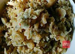 Illustration of how to make acacia flower noodles 5