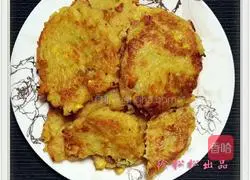 Corn kernels and potatoes Illustration of how to make cakes 10