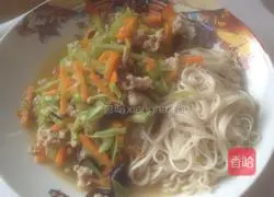 Illustration of how to make colorful vegetable noodles 4