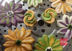 [Flower Steamed Bun] Recipe 17