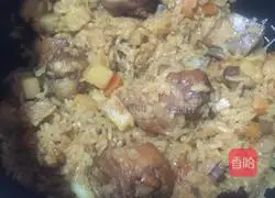 Illustration of how to make braised pork ribs with rice 11