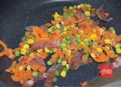 Illustration of how to make fried rice with seasonal vegetables and grains 2