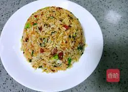 Cantonese Sausage Fried Rice Recipe Illustration 17