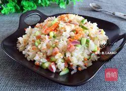 Illustration of how to make shrimp fried rice 8