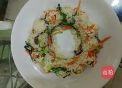 Illustration of how to make beef and vegetable fried rice 4