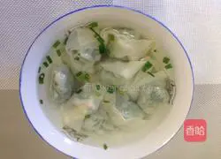 Illustration of how to make vegetable and meat wontons 8