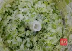 Illustration of how to make pickled cabbage and meat dumplings 3