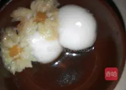Chrysanthemum brown sugar glutinous rice balls! Recipe 4