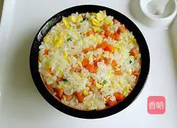Illustration of how to make egg fried rice 11