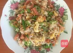 Okra and egg fried rice recipe 9