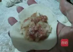 Illustration of how to make pork and onion dumplings 18