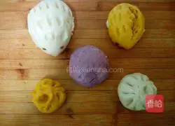 Illustration of how to make colorful steamed buns 4