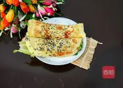 Illustration of how to make grain pancakes and fruits 10