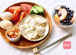 Illustration of how to make tomato and egg dumplings 10