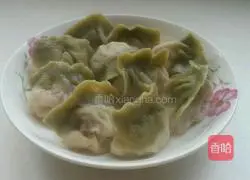 Baicai Dumplings (Matcha version with mutton and carrot filling) Recipe 14