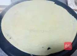 Illustration of how to make multigrain pancakes (multigrain pancakes with forks inside) 8