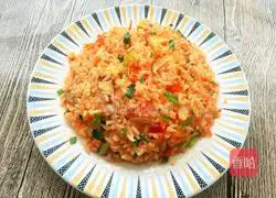 Illustration of how to make tomato fried rice 8