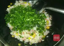 Three Color Fried Rice Recipe Illustration 6