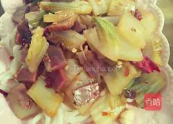 Mix Illustration of making noodles 4