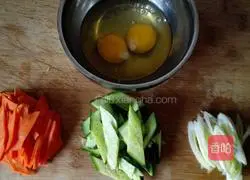 Illustration of how to make fried egg pancakes 1