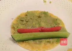 Mexican avocado and bean paste Illustration of how to make cakes 16